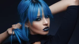 How to Dye Black Hair Blue