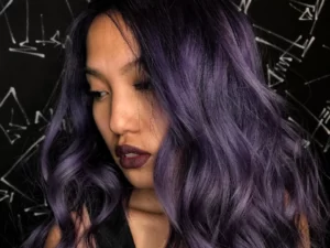 How to Dye Black Hair Purple