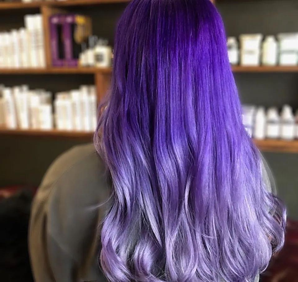 How to Dye Black Hair Purple